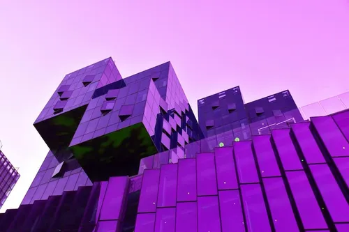 building-with-purple-background-that-says-i-love-it_1046681-3664
